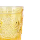 12 Wassergläser 250 ml aus Glas und bearbeiteter Oberfläche - Sangria Viadurini