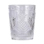 12 Wassergläser 250 ml aus Glas und bearbeiteter Oberfläche - Sangria Viadurini