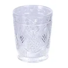 12 Wassergläser 250 ml aus Glas und bearbeiteter Oberfläche - Sangria Viadurini