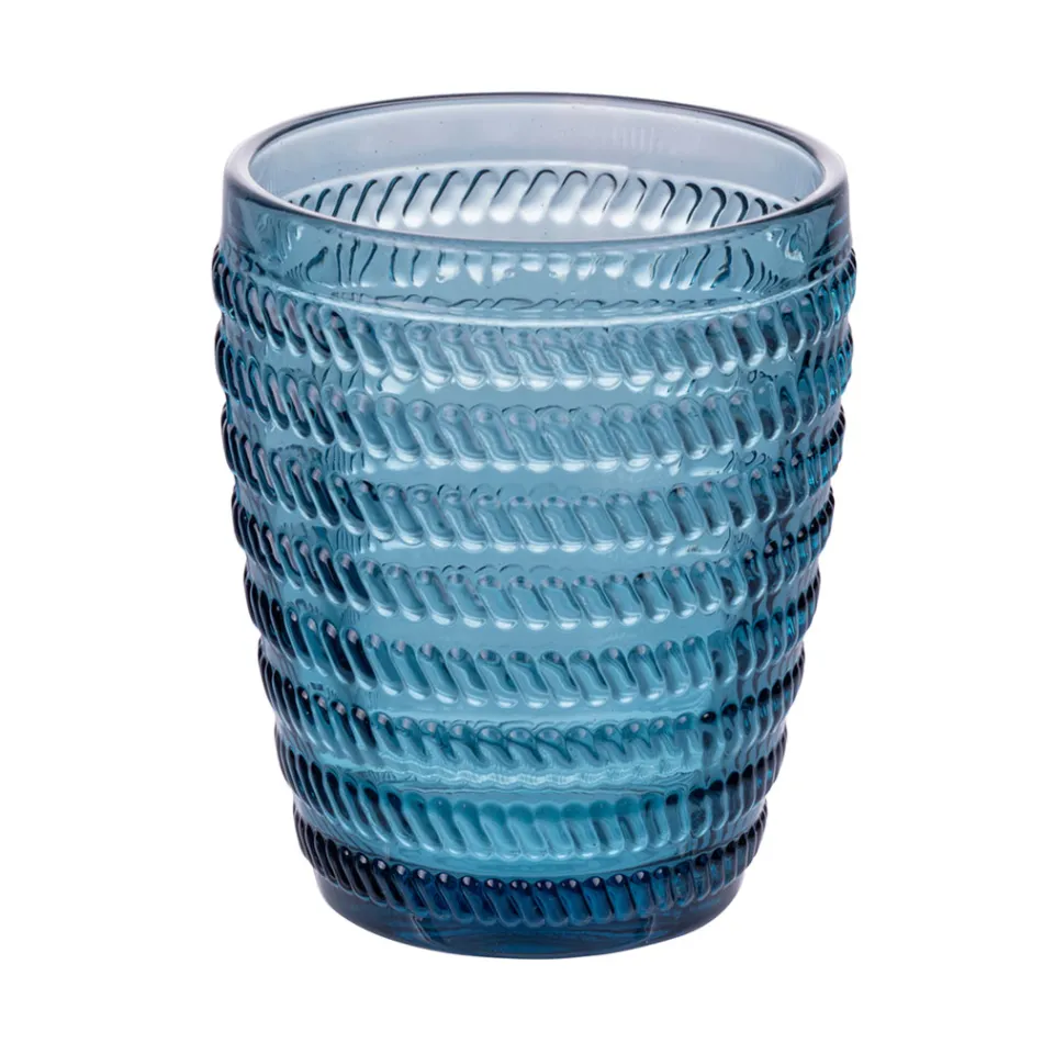 12 Wassergläser 350 ml in verschiedenen Farben und Dekorationen - Ozean Viadurini