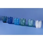 12 Wassergläser 350 ml in verschiedenen Farben und Dekorationen - Ozean Viadurini