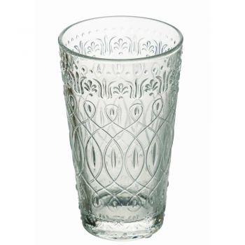 12 dekorierte transparente Glasgetränkegläser für Getränke - marokkanisch