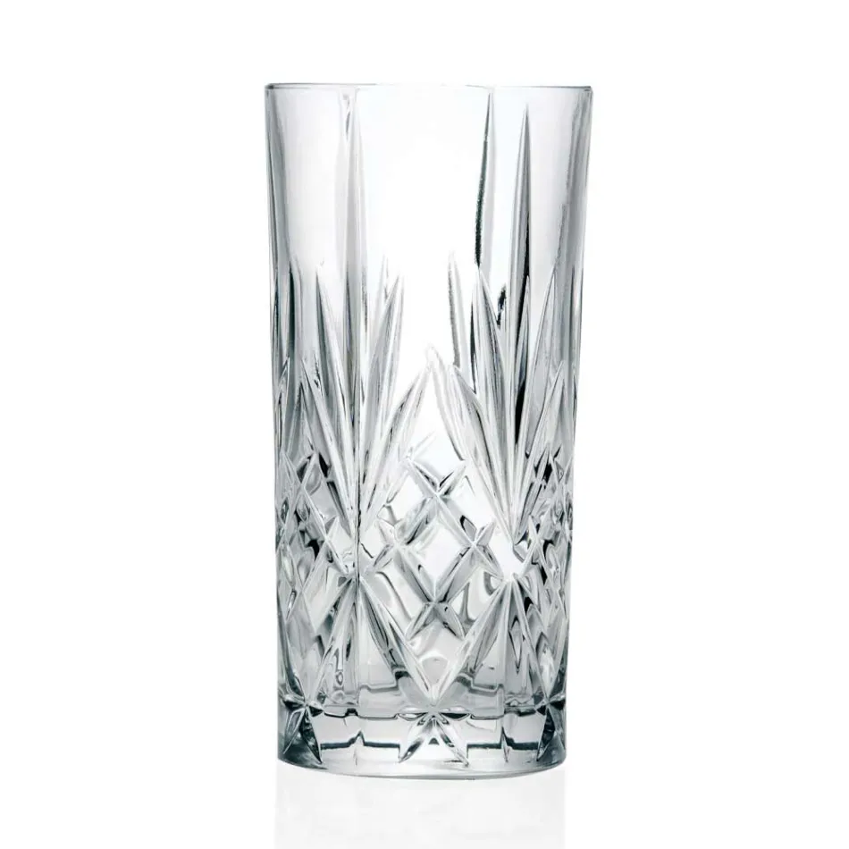 12 Tumbler Alto Highball Gläser für Cocktail in Eco Crystal - Cantabile Viadurini