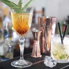12 Gläser Wein, Wasser, Cocktail im ökologischen Kristall-Vintage-Stil - Cantabile Viadurini
