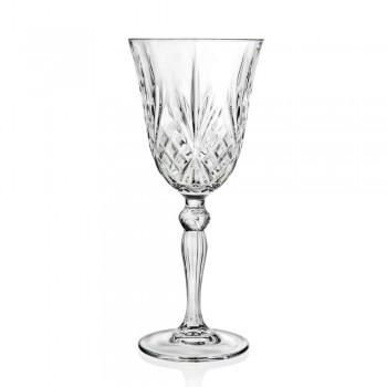 12 Gläser Wein, Wasser, Cocktail im ökologischen Kristall-Vintage-Stil - Cantabile