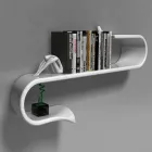 Shelf Design Moderne Waveshelf Made in Italy Viadurini