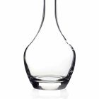 2 Flaschen für Weine in ökologischem Kristall Italienisches Minimal Design - glatt Viadurini