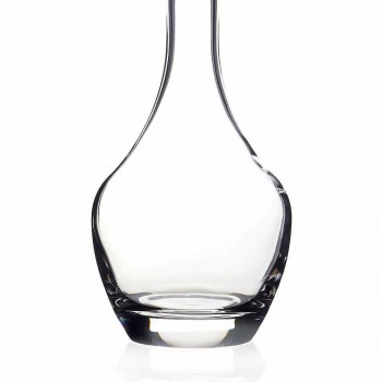 2 Flaschen für Weine in ökologischem Kristall Italienisches Minimal Design - glatt