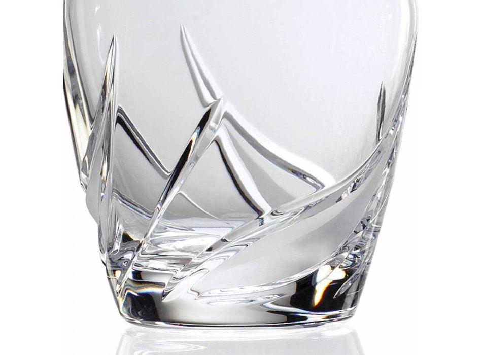 2 Kristall-Whiskyflaschen mit luxuriöser verzierter Designkappe - Advent