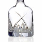 2 Whiskyflaschen mit zylindrischer Designkappe aus Öko-Kristall - Montecristo Viadurini