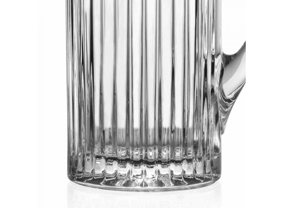 2 Krüge Wasser und Getränke in luxuriösem Design mit Öko-Kristalldekoration - Senzatempo Viadurini