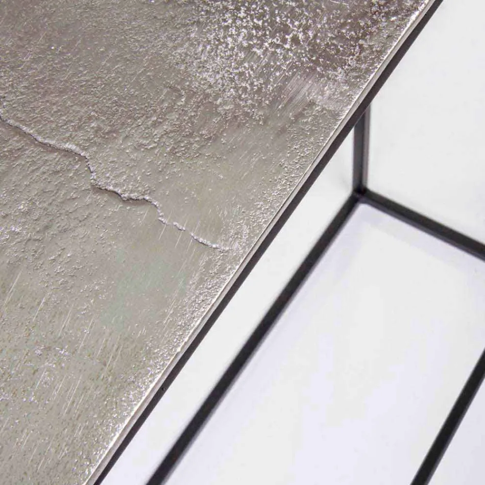 2 Consolle in Stahl Industriestil Modernes Design Homemotion - Sesam Viadurini