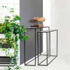 2 Consolle in Stahl Industriestil Modernes Design Homemotion - Sesam Viadurini