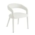 2 gepolsterte Sessel mit Bouclé-Bezug und bezogenem Gestell - Domenica Viadurini