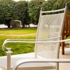 2 klassisch designte Metall-Gartensessel, hergestellt in Italien - Solis Viadurini