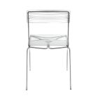 2 stapelbare Stühle aus Plexiglas und Eisen, hergestellt in Italien – Timon Viadurini