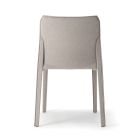2 stapelbare Stühle aus Polypropylen, Glasfaser und gepolstert mit grauer Wolle – Cut Viadurini