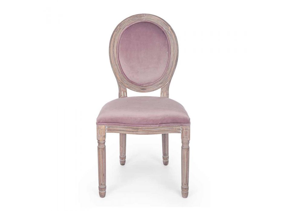 2 Esszimmerstühle im klassischen Design aus Polyester Homemotion - Dalida Viadurini