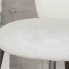 2 Stühle aus graphitfarbenem Metall mit Sitzfläche aus Bliss-Stoff - Lunea Viadurini