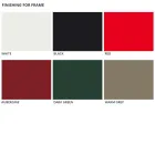 2 stapelbare Außenhocker aus Metall und Polypropylen Made in Italy Annice Viadurini