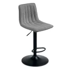 2 Wohnzimmerhocker mit gepolsterten Stoffsitzen in verschiedenen Farben - Impeto Viadurini