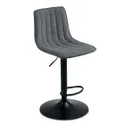 2 Wohnzimmerhocker mit gepolsterten Stoffsitzen in verschiedenen Farben - Impeto Viadurini