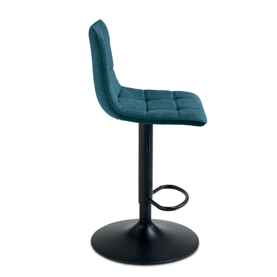 2 Wohnzimmerhocker mit Stoffsitz in verschiedenen Farben - Corrente Viadurini