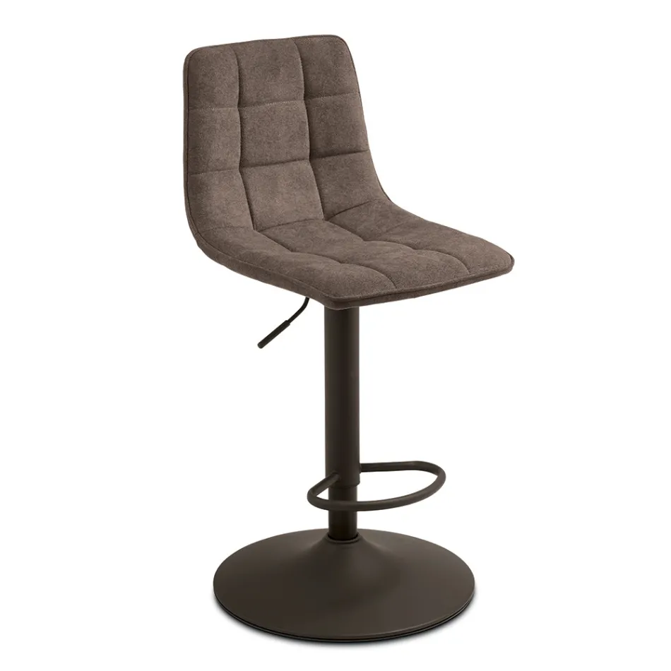 2 Wohnzimmerhocker mit Stoffsitz in verschiedenen Farben - Corrente Viadurini