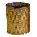 2 Couchtische aus goldenem Metall mit Spiegelplatte - Cliff Viadurini