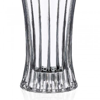 2 Design-Dekorationsvasen aus transparentem, mit Öko-Kristallen verziertem Luxus - Senzatempo