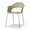 4 Outdoor-Sessel mit bemalten Rahmen in verschiedenen Farben, hergestellt in Italien – Ladyb