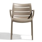 4 stapelbare Outdoor-Sessel in verschiedenen Ausführungen, hergestellt in Italien – Sunset Viadurini