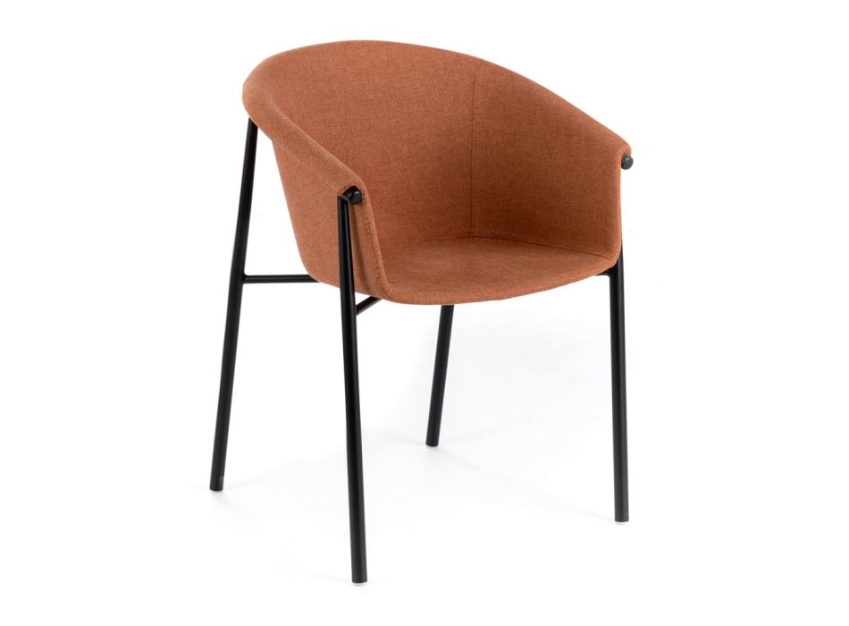 4 Stühle mit Stoffsitz, erhältlich in verschiedenen Ausführungen – Toskana Viadurini