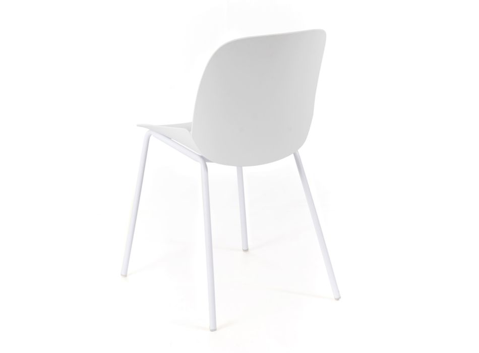 4 Outdoor- und Indoor-Stühle aus Polypropylen und Metall – Bloody Viadurini