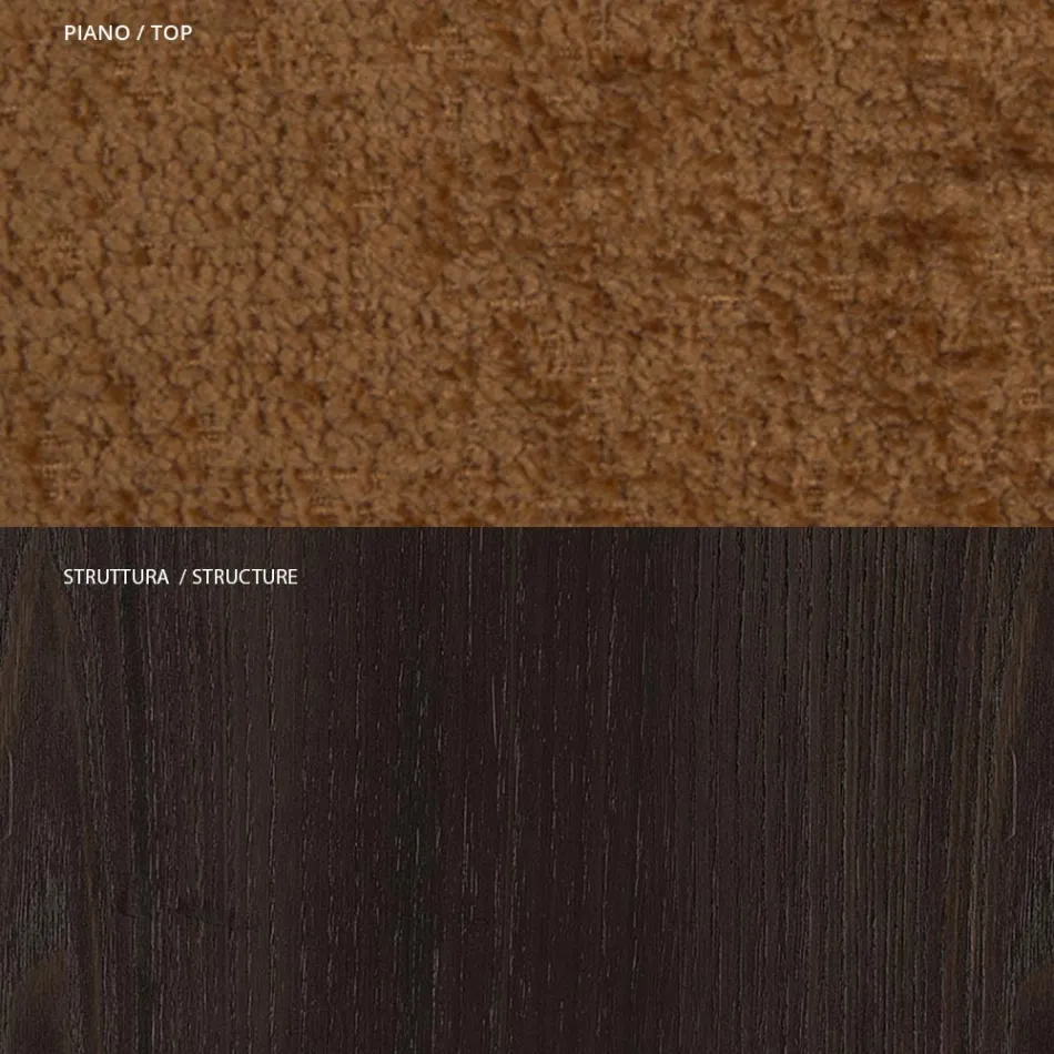 4 Esszimmerstühle aus massivem Eschenholz und Stoff, hergestellt in Italien – Sulu Viadurini