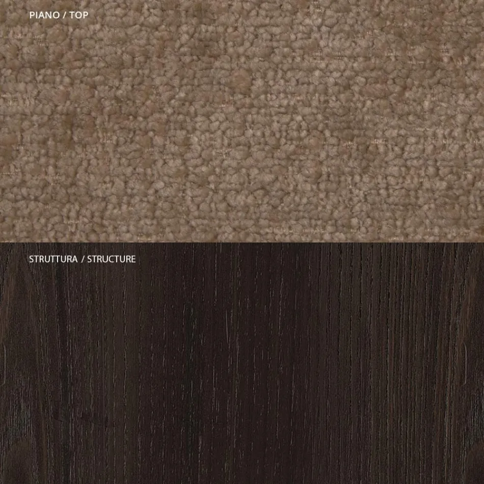 4 Esszimmerstühle aus massivem Eschenholz und Stoff, hergestellt in Italien – Sulu Viadurini