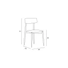 4 Esszimmerstühle aus massivem Eschenholz und Stoff, hergestellt in Italien – Sulu Viadurini