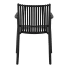 4 stapelbare Gartenstühle aus UV-beständigem Polypropylen - Ondara Viadurini