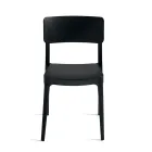 4 stapelbare Wohnzimmerstühle aus Polypropylen in verschiedenen Farben - Slancio Viadurini