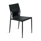 4 Stühle mit farbigem Kunstlederbezug und lackiertem Metallgestell – Comedy Viadurini