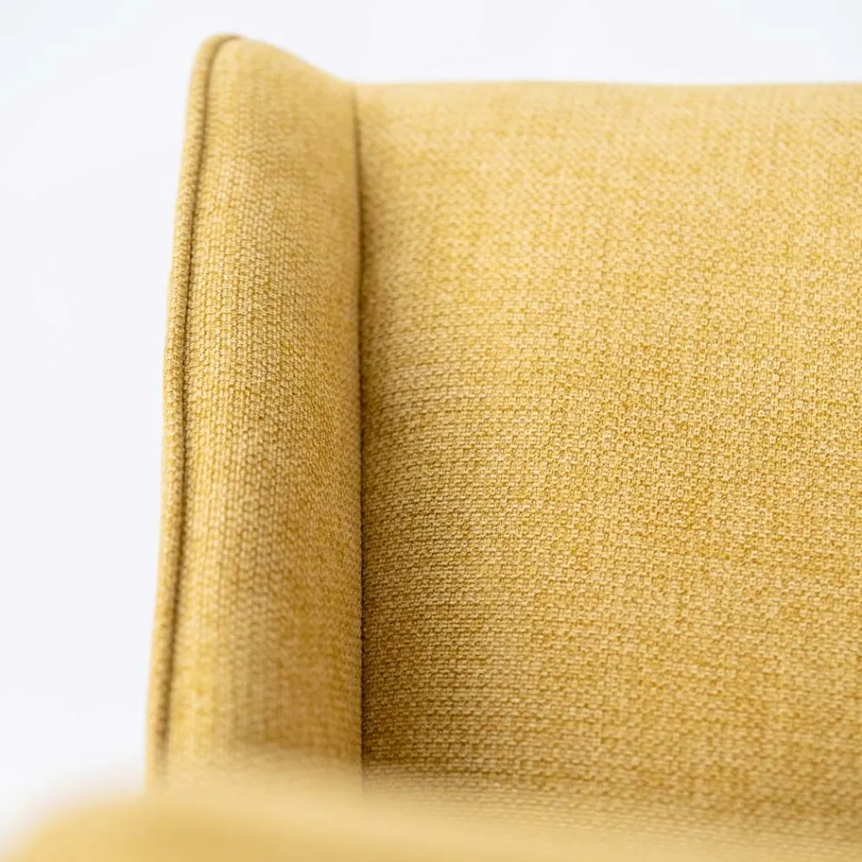 4 Stühle für das Wohnzimmer aus Stoff in verschiedenen Farben und Holz – Vanille Viadurini