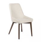 4 Stühle für das Wohnzimmer aus Stoff in verschiedenen Farben und Holz – Vanille Viadurini