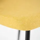 4 Wohnzimmerstühle aus Stoff in verschiedenen Farben und Metall – Tuberose Viadurini