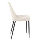 4 Wohnzimmerstühle aus Stoff in verschiedenen Farben und Metall – Tuberose Viadurini