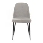 4 Wohnzimmerstühle aus Stoff in verschiedenen Farben und Metall – Tuberose Viadurini