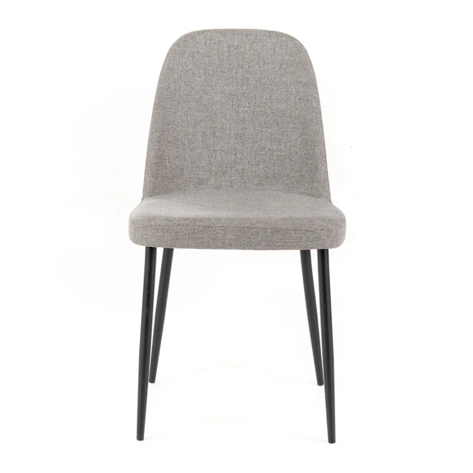 4 Wohnzimmerstühle aus Stoff in verschiedenen Farben und Metall – Tuberose Viadurini