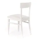 4 Stühle mit Kunstledersitz, Struktur und Beinen aus lackiertem Holz – Taikiri Viadurini