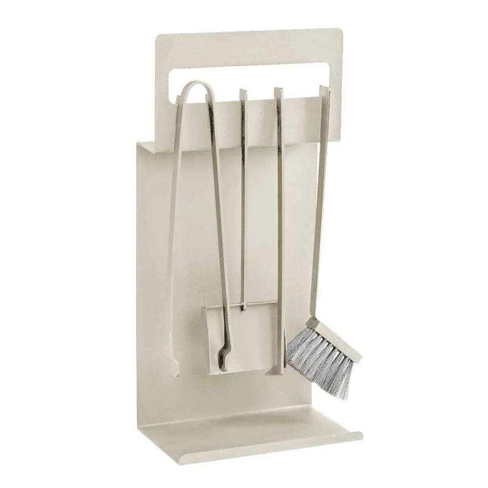 Kaminzubehör aus farbigem Stahl Made in Italy 4 Stück - Rachel Viadurini