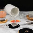 Aperitif-Zubehör Cocktail-Instrumente aus Marmor, Holz und Stahl - Norman Viadurini