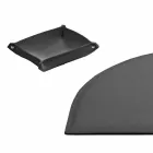 Schreibtischzubehör aus regeneriertem Leder 5 Stück Made in Italy - Medea Viadurini